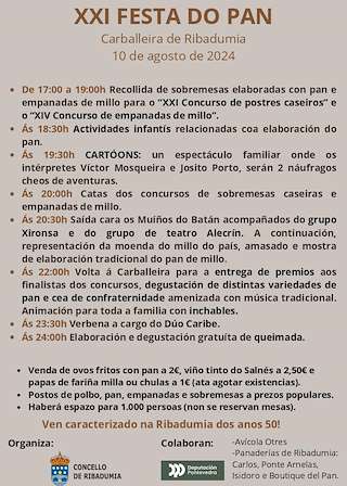 XXII Festa do Pan do Salnés en Ribadumia