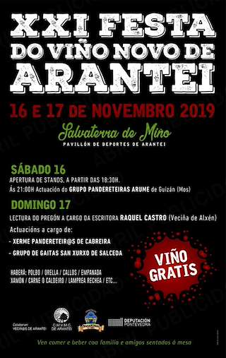 XXV Festa do Viño Novo de Arantei (2025) en Salvaterra do Miño
