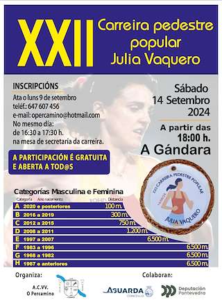 XXIII Carreira Pedestre Popular Julia Vaquero en A Guarda