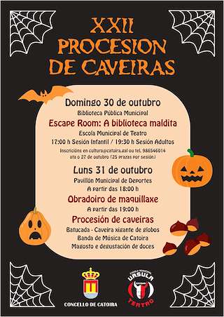 XXV Procesión de Caveiras (2026) en Catoira