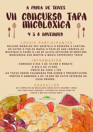 XXV Xornadas Micolóxicas - X Concurso de Tapas (2025) en A Pobra de Trives