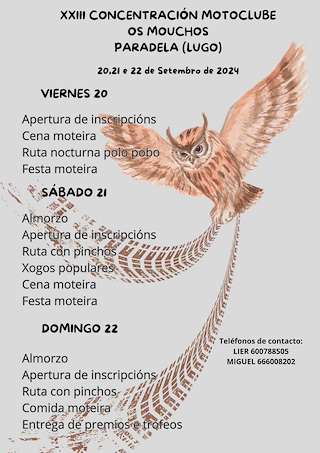 XXIV Concentración Mototurística Os Mouchos en Paradela