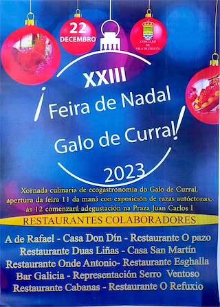 XXV Feira de Nadal Galo e Galiña de Curral (2025) en Vila de Cruces
