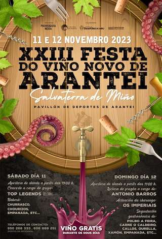 XXV Festa do Viño Novo de Arantei (2025) en Salvaterra do Miño