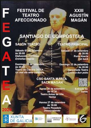 XXV Festival de Teatro Afeccionado Agustín Magán en Santiago de Compostela