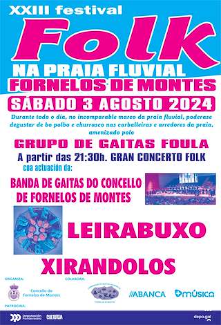 XXIV Festival Folk na Praia Fluvial en Fornelos de Montes
