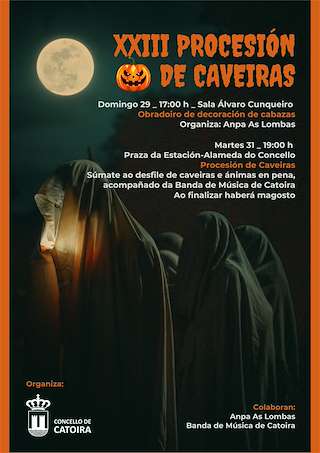 XXV Procesión de Caveiras (2026) en Catoira