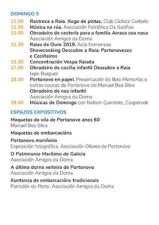 Portonovo Gastronómico - Festa da Raia en Sanxenxo