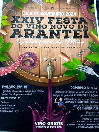 XXV Festa do Viño Novo de Arantei (2025) en Salvaterra do Miño