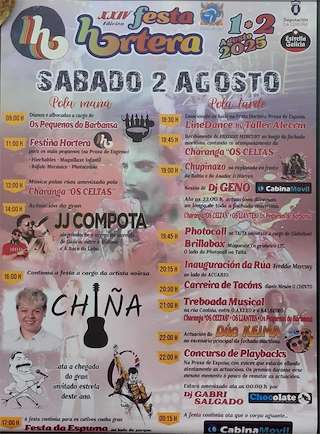 XXV Festa Hortera (2026) en O Porto do Son