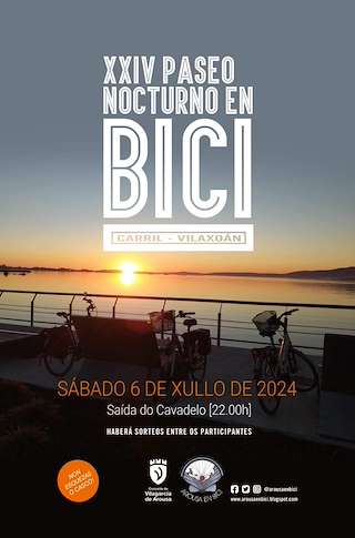XXV Paseo Nocturno en Bici en Vilagarcía de Arousa