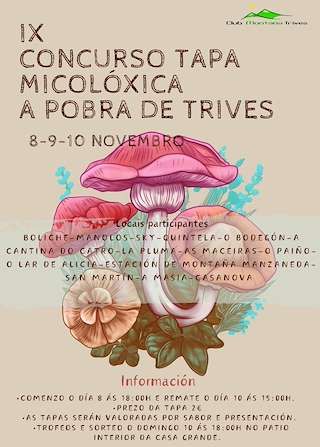 XXV Xornadas Micolóxicas - X Concurso de Tapas (2025) en A Pobra de Trives