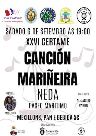 XXVII Festival da Canción Mariñeira  (2026) en Neda