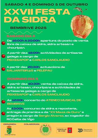 XXVIII Festa da Sidra de Bembrive (2026) en Vigo