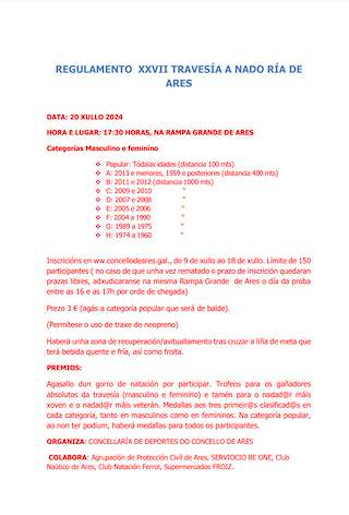 XXVIII Travesía a Nado Ría de Ares