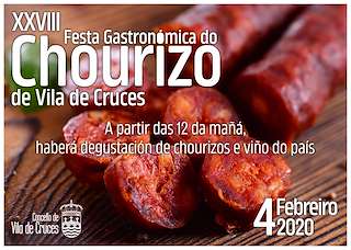 XXXIII Festa Gastronómica do Chourizo (2026) en Vila de Cruces