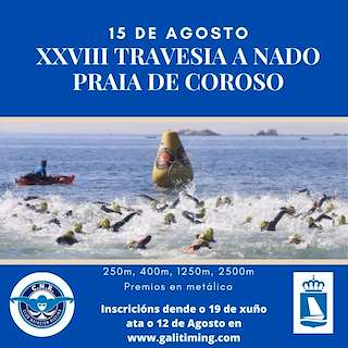 XXX Travesía a Nado Praia de Coroso en Ribeira