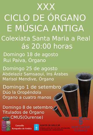 XXXVI Ciclo de Órgano y Música Antigua en Xunqueira de Ambía