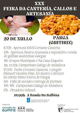 XXXI Feira da Cantería, Callos e Artesanía de Parga en Guitiriz
