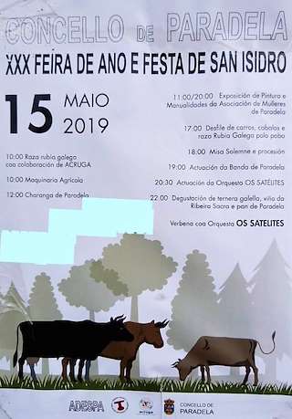 XXXIV Feira de Ano e Festa de San Isidro en Paradela