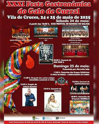 XXXII Festa Gastronómica do Galo de Curral (2026) en Vila de Cruces