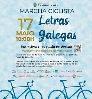 Marcha Ciclista Letras Galegas en Salvaterra do Miño