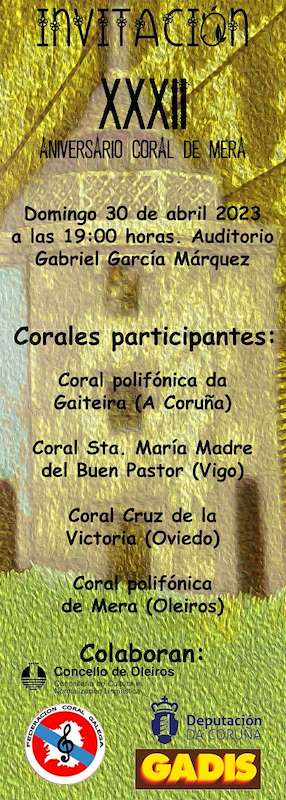 XXXV Aniversario Coral Polifónica de Mera en Oleiros