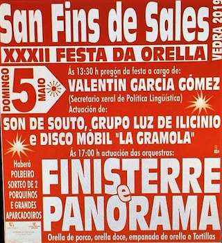 XXXV Festa da Orella de San Fins de Sales en Vedra