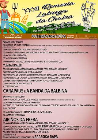 XXXIII Romaría Labrega da Chaira en Guitiriz