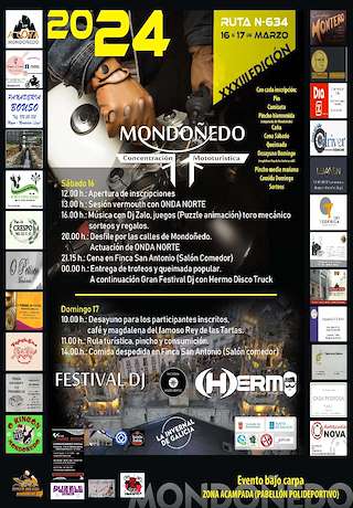 XXXIV Concentración Mototurística Ruta N-634 en Mondoñedo