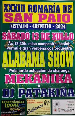 XXXV Romaría de San Paio de Sistallo (2026) en Cospeito