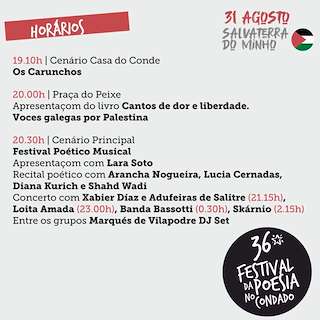 XXXVII Festival da Poesía no Condado en Salvaterra do Miño