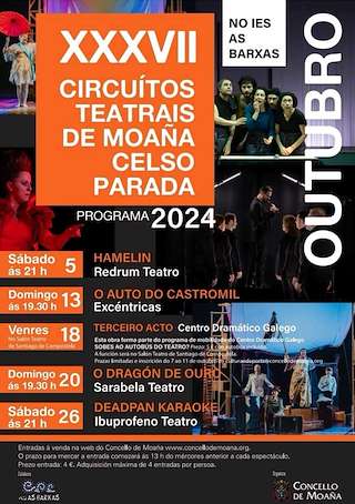 XXXVIII Circuitos Teatrais de Celso Parada en Moaña