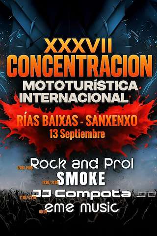 XXXVIII Concentración Internacional Mototurística Rías Baixas (2026) en Sanxenxo