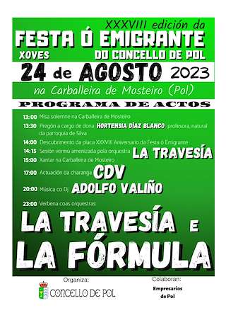 XL Festa do Emigrante (2026) en Pol