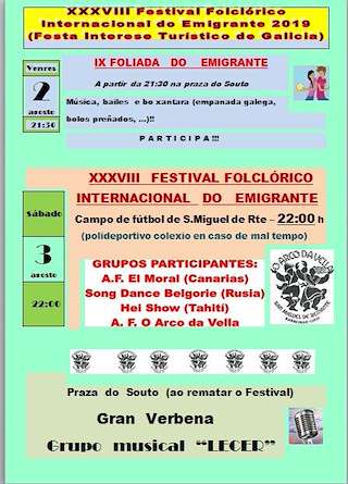 XLII Festival Folclórico Internacional do Emigrante en Barreiros