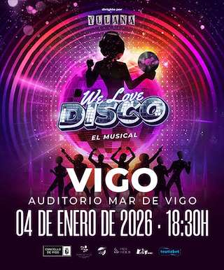 Fechas, información, programa, cartel, imágenes, mapa y ubicación de Yllana - We Love Disco (2026)  en  Vigo