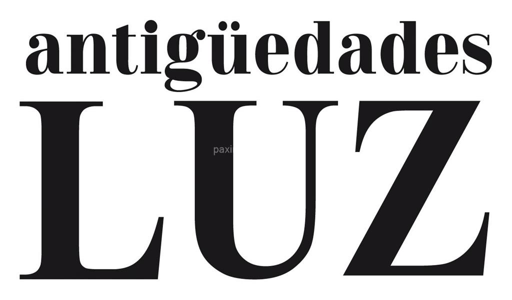 logotipo Antigüedades Luz