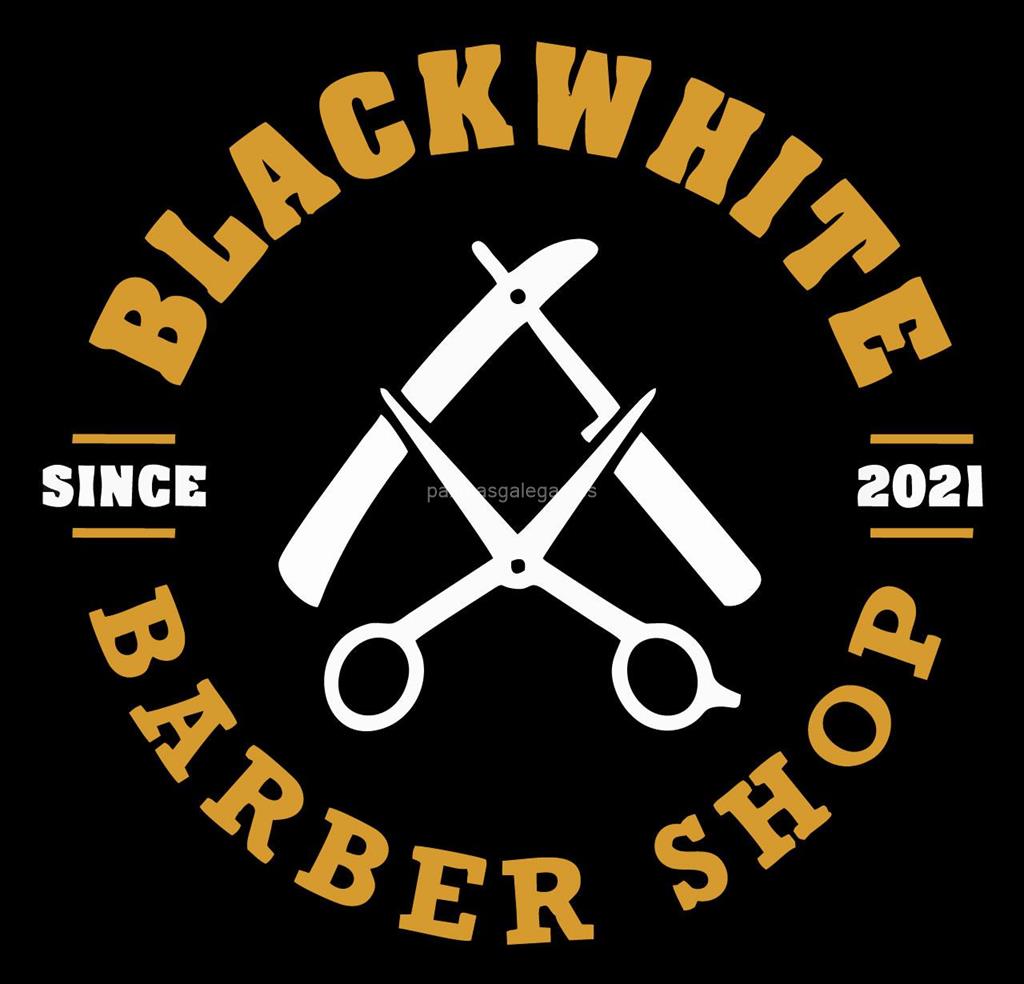 logotipo Blackwhite Barber Shop