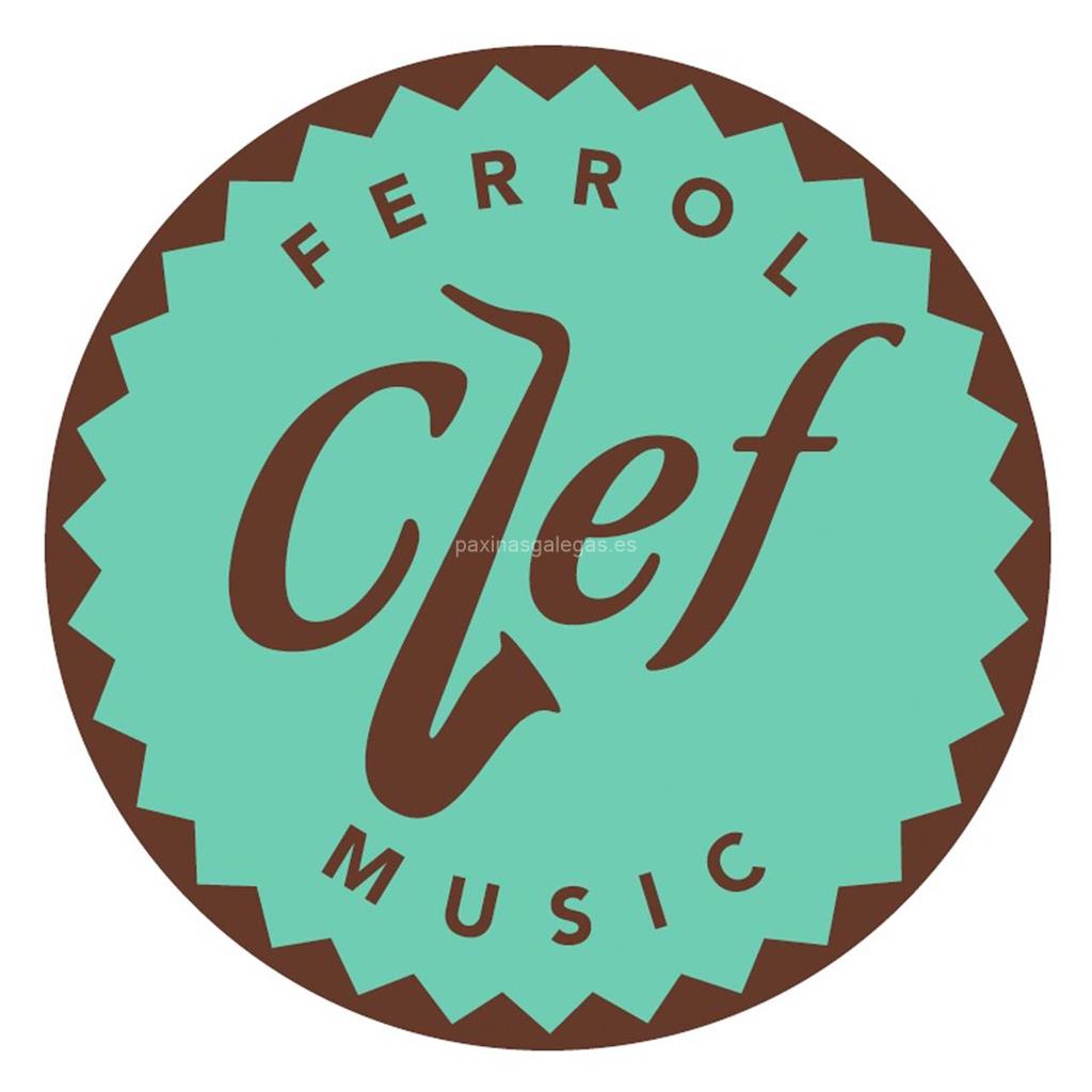 logotipo Clef Music