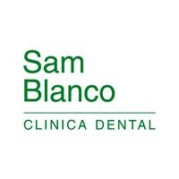 Logotipo Clínica Dental Sam Blanco