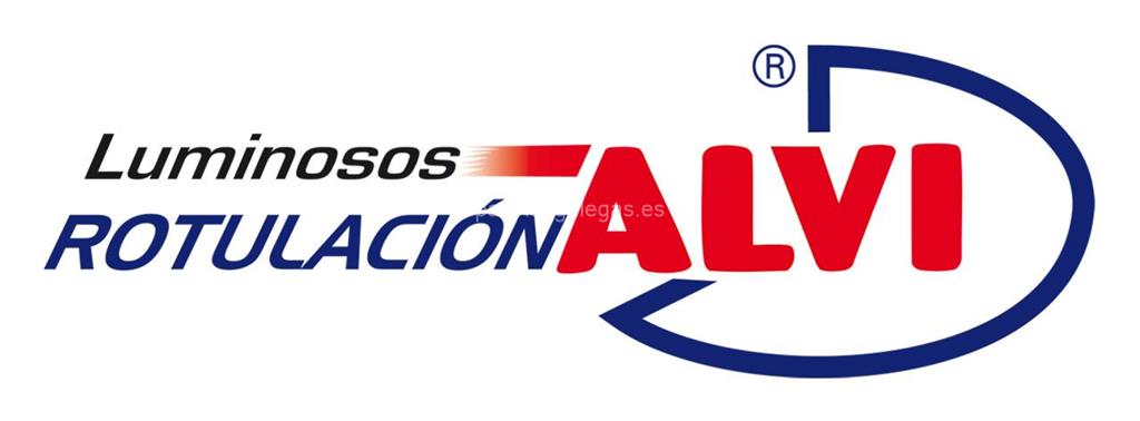 logotipo Luminosos Alvi Rotulación (Tecnología Led)