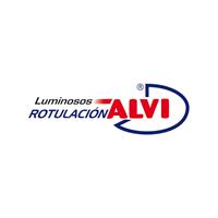 Logotipo Luminosos Alvi Rotulación