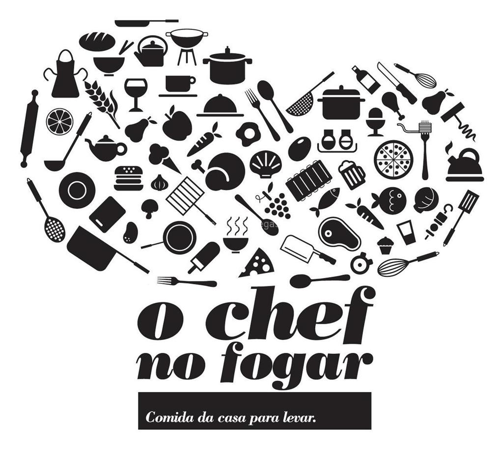 logotipo O Chef no Fogar