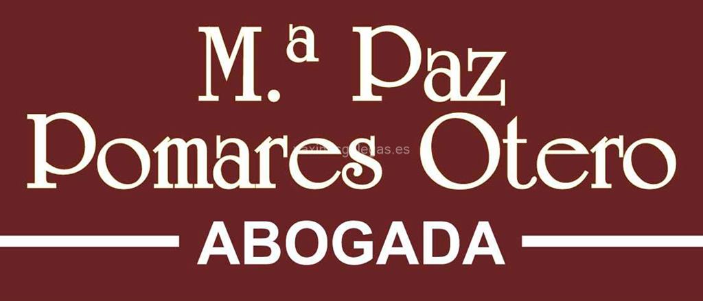 logotipo Pomares Otero, Mª Paz
