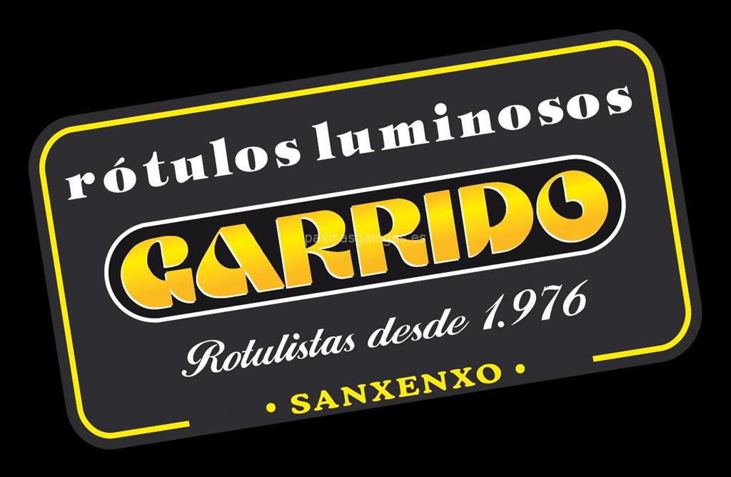 logotipo Rótulos Garrido (Metacrilato)