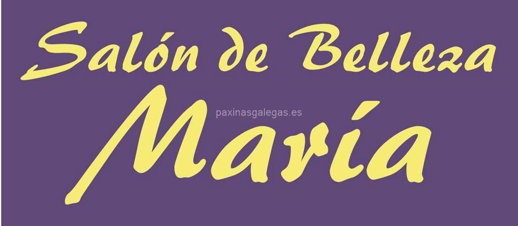 logotipo Salón de Belleza María