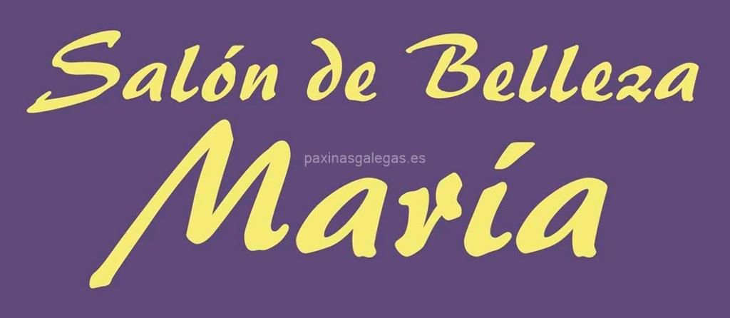 logotipo Salón de Belleza María