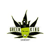 Logotipo The Green King Grow Shop
