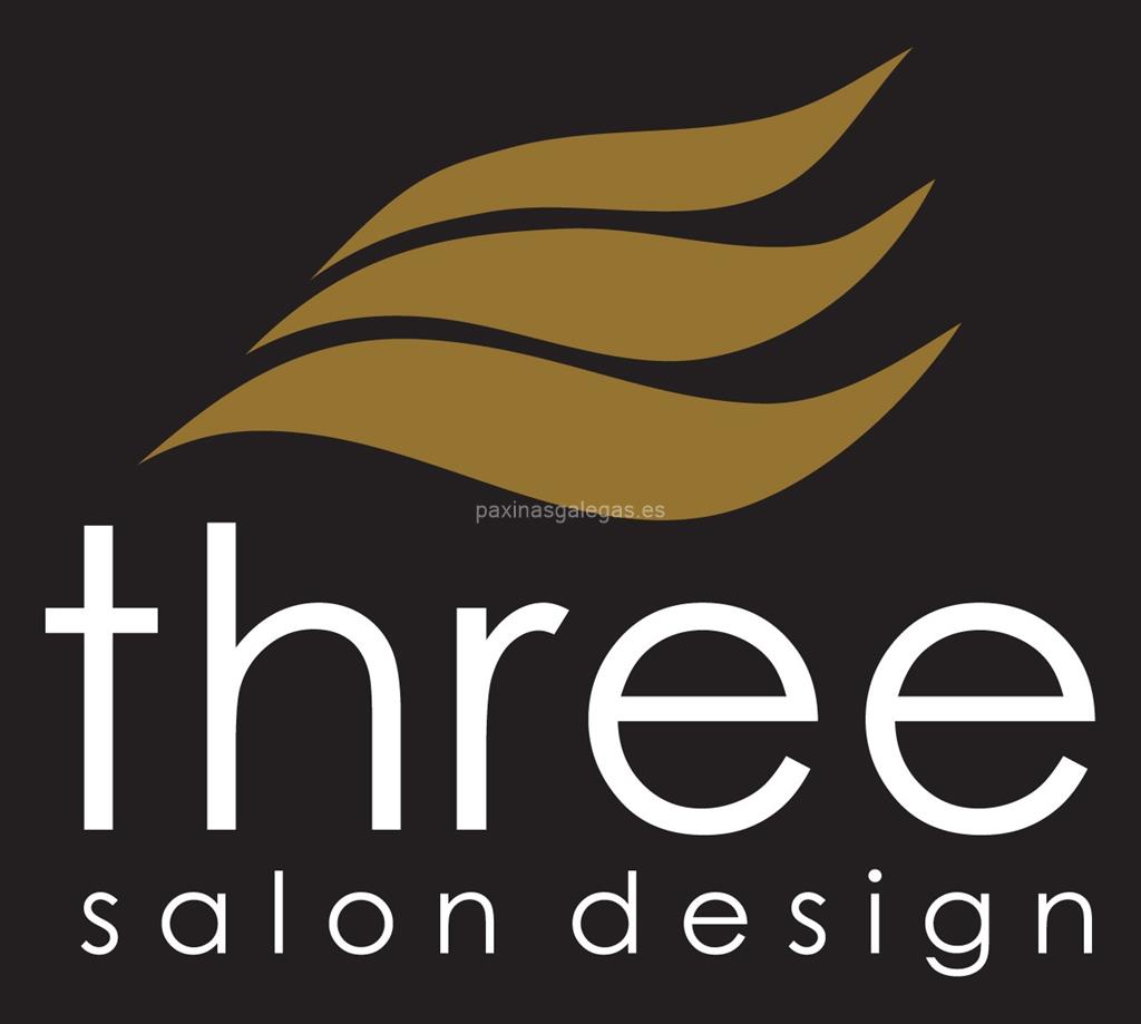 logotipo Three Salon Desing